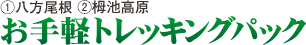 お手軽トレッキングパック