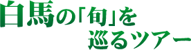 白馬の「旬」を巡るツアー